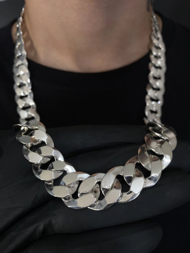 Corrente 1x1 grumet 22mm 70cm - PRATA 925