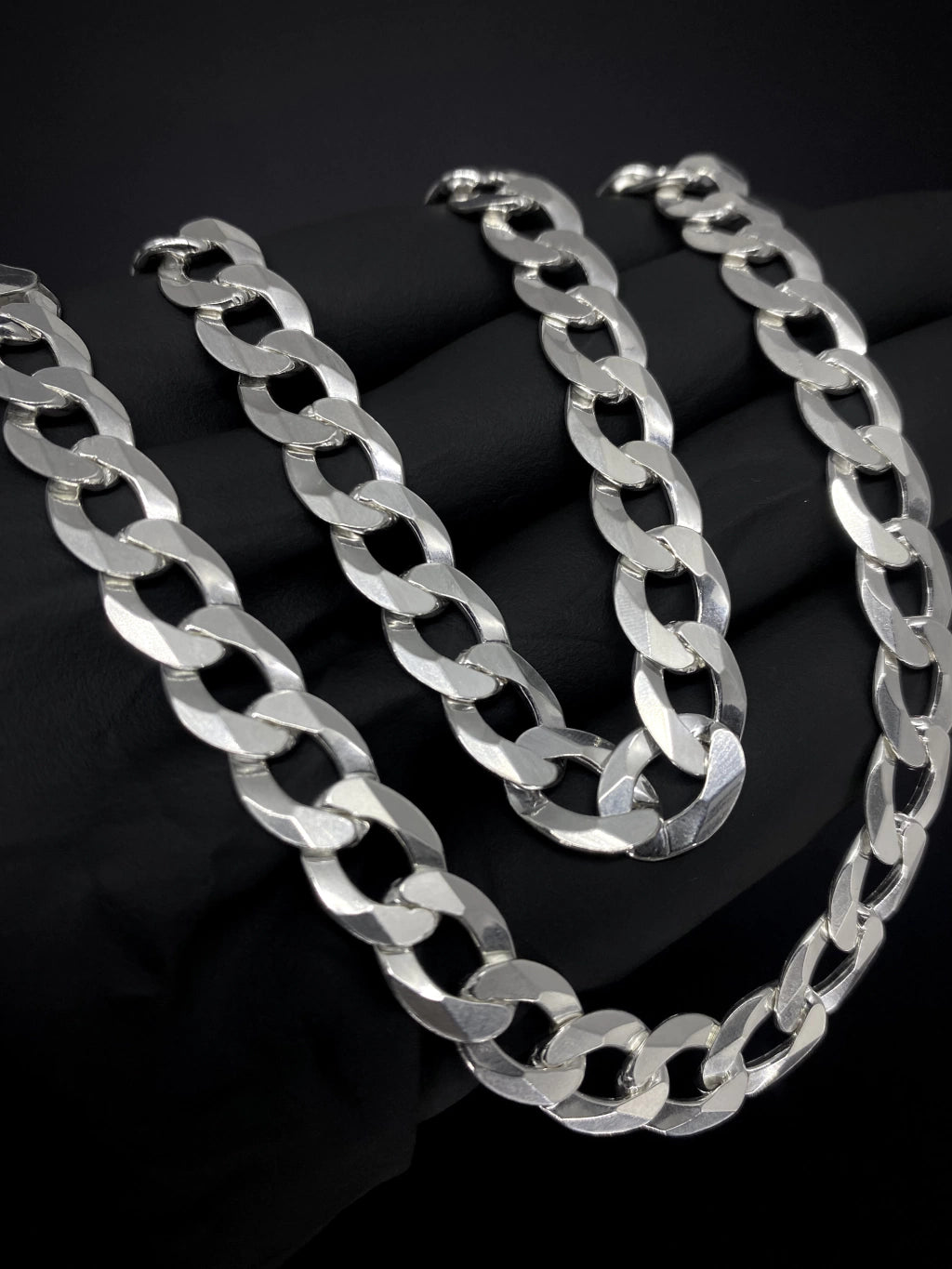 Corrente 1x1 Grumet 10mm 70cm - PRATA 925