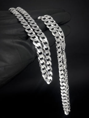 Corrente grumet 8mm 70cm - PRATA 925