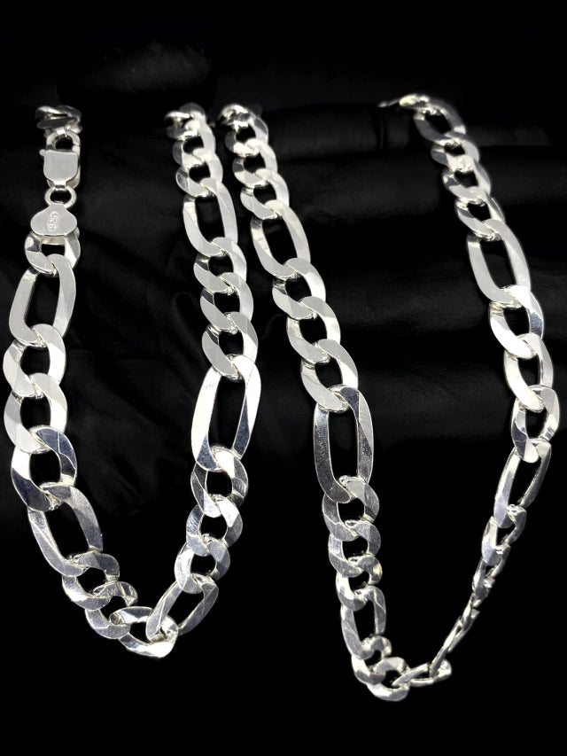 Corrente 3x1 10mm 70cm - PRATA 925